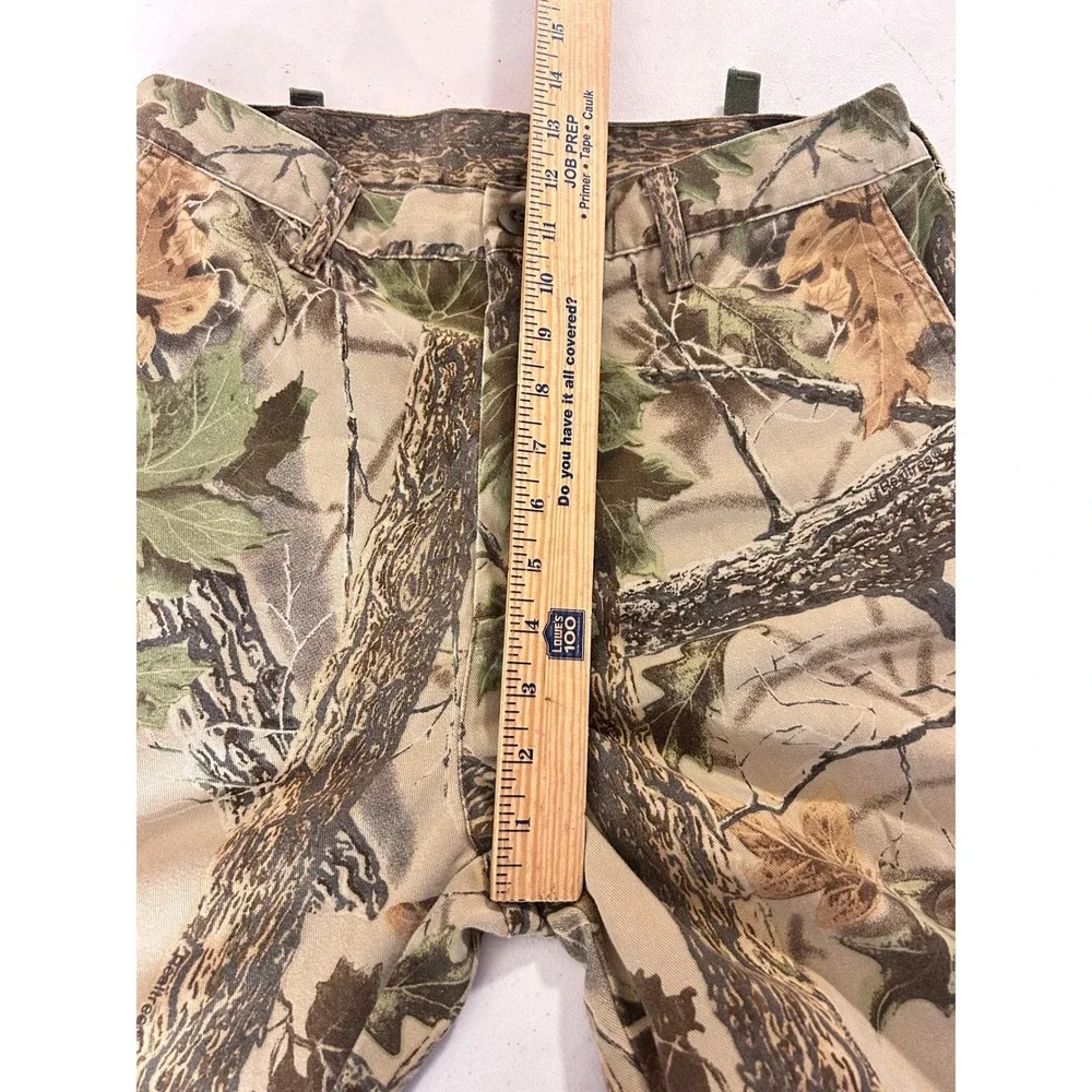 Camo Cargo Pants Green Baggy size MEDIUM Outdoor Cotton 30x31